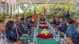 President William Ruto presiding over a previous Cabinet meeting.
